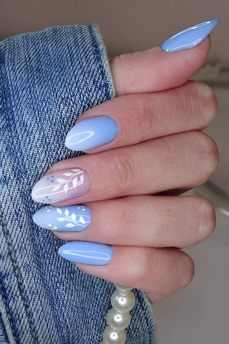 Ocean Blue Nails