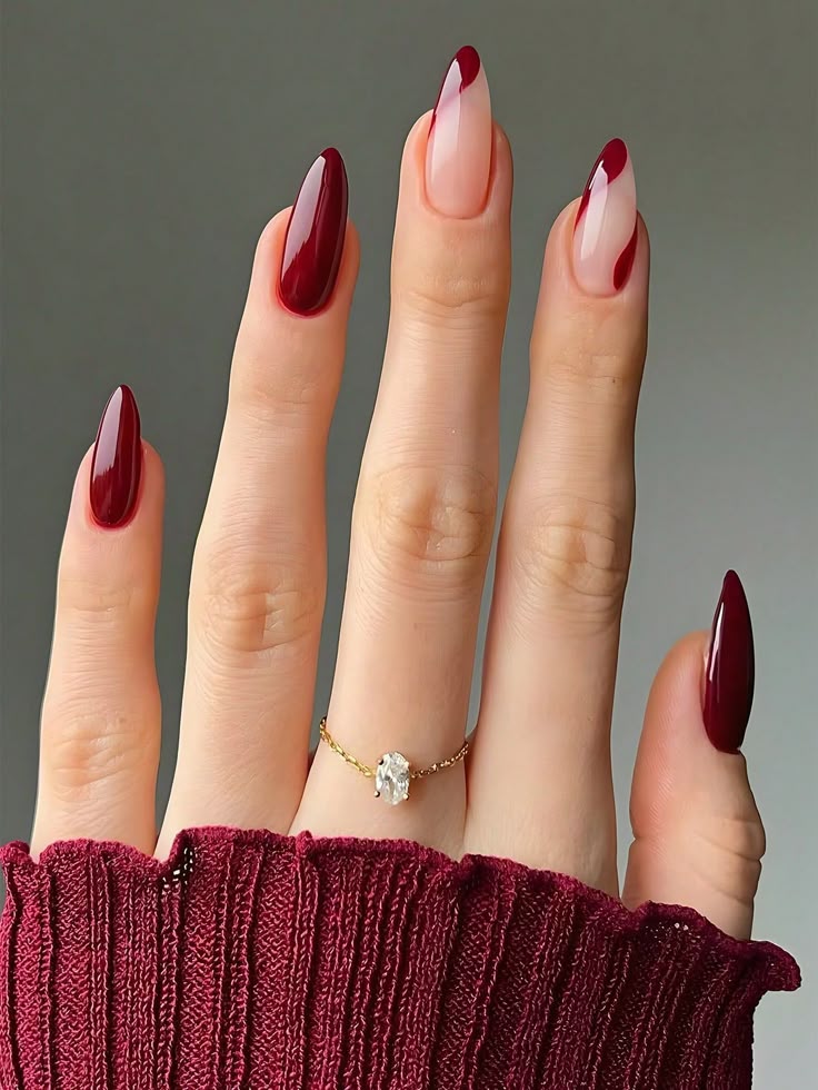 Glamorous Red Gel Nails